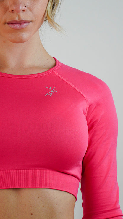 HYPERFLEX CROP TOP LONG SLEEVE