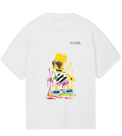 THERA X SIMPSON MELT TEE BLACK/WHITE