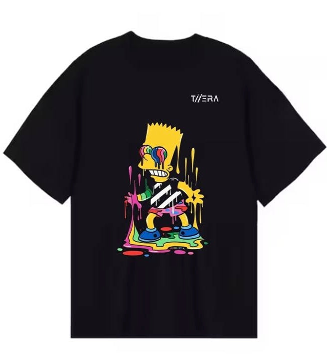 THERA X SIMPSON MELT TEE BLACK/WHITE