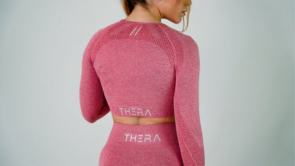 EMPOWER SEAMLESS CROP TOP LONG SLEEVE