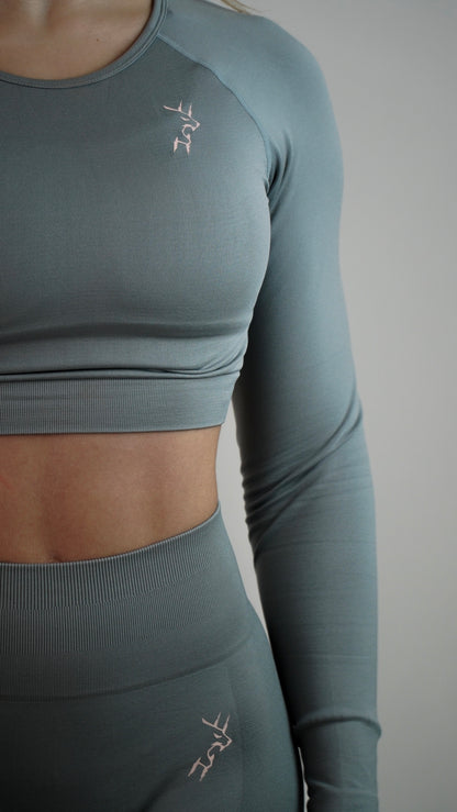 HYPERFLEX CROP TOP LONG SLEEVE