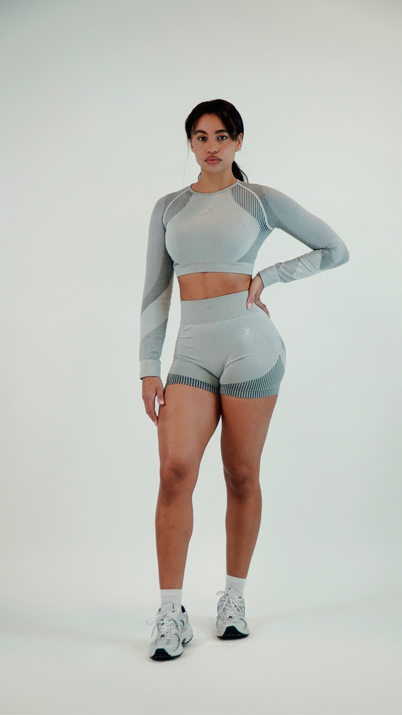Pro Seamless Crop Top Long Sleeve
