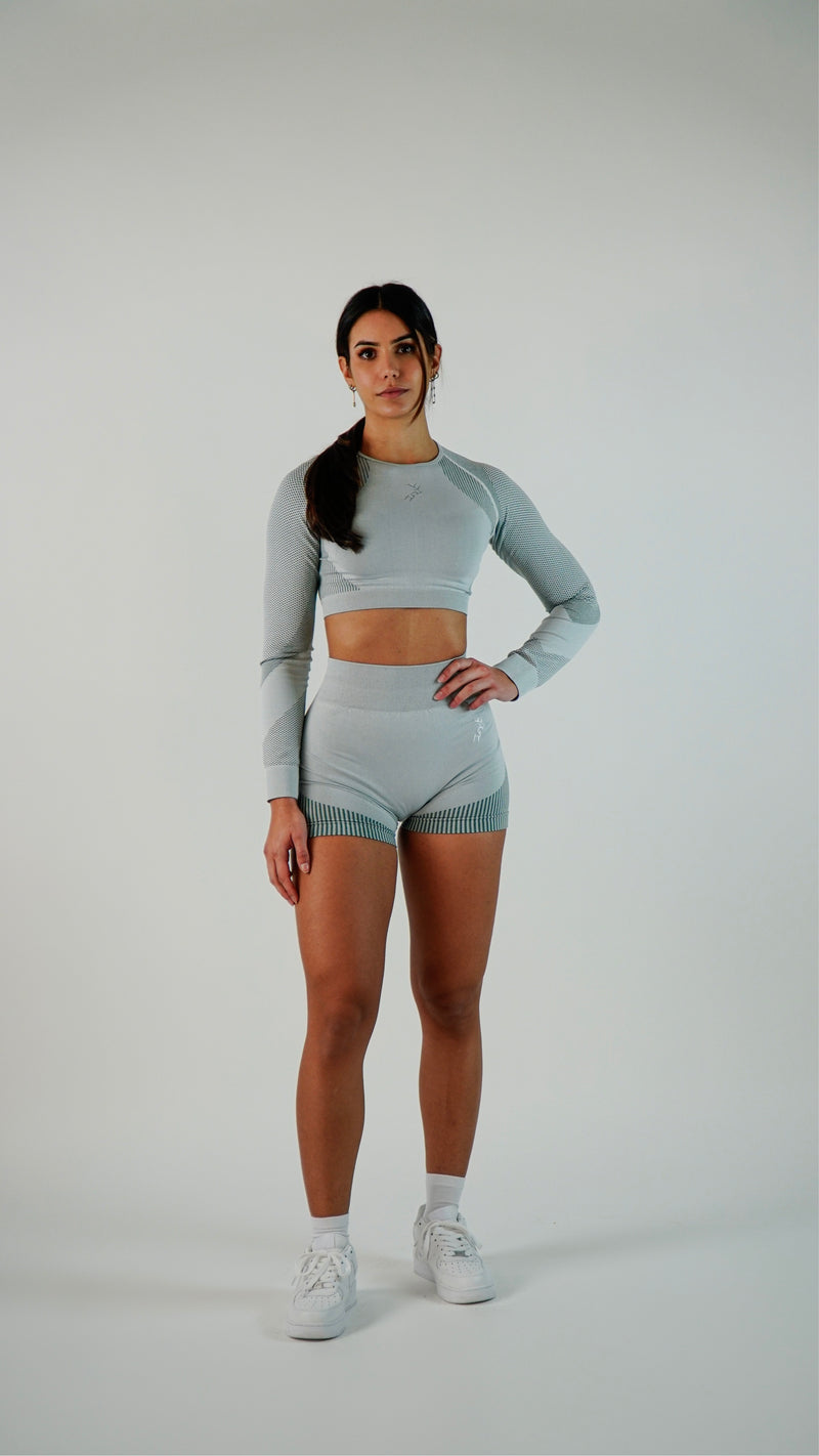 Pro Seamless Crop Top Long Sleeve