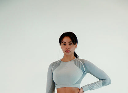 PRO SEAMLESS CROP TOP LONG SLEEVE